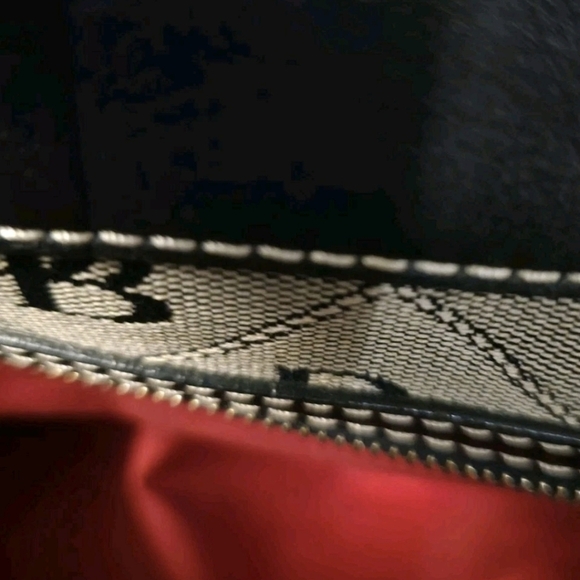 Dooney & Bourke 1975 Signature Satchel Shoulder Bag Designer Black/Gray DB134V - Picture 9 of 16